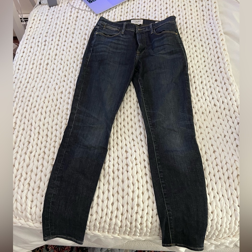 Frame Le High Skinny Size 27 Denim Jeans Slim Cut Like New